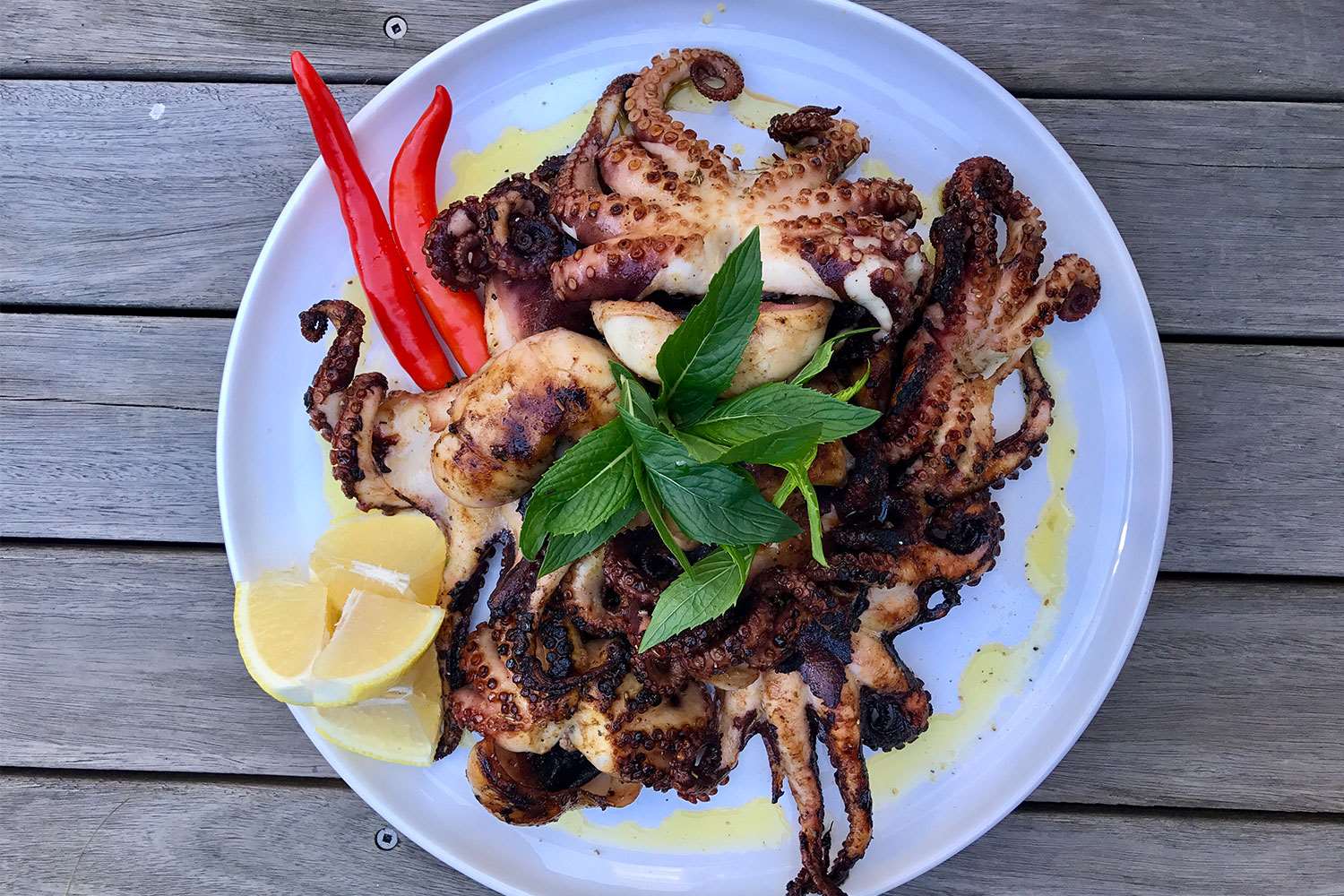 Greek Style Grilled Octopus