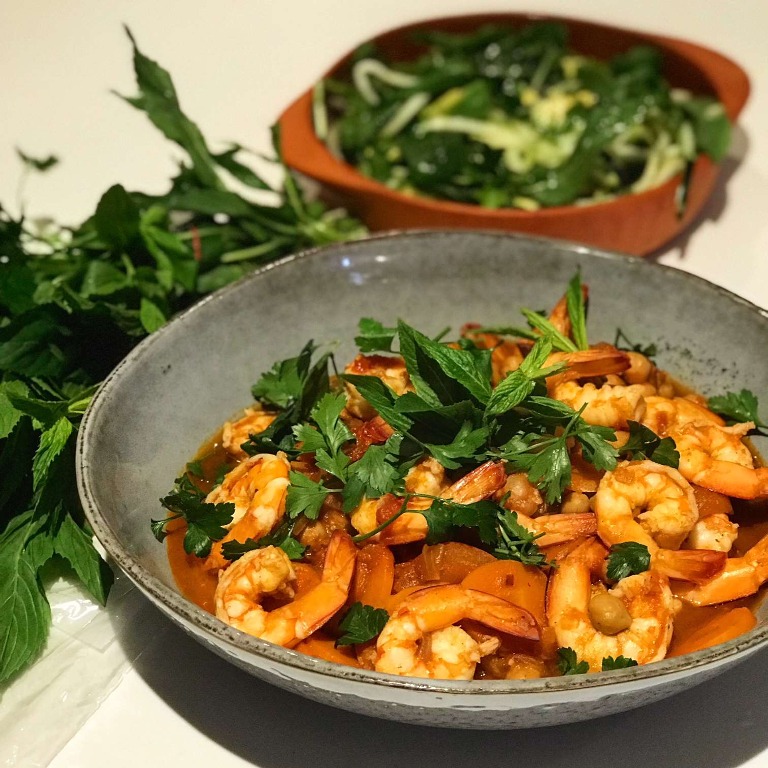 Chickpea and Prawn Stew