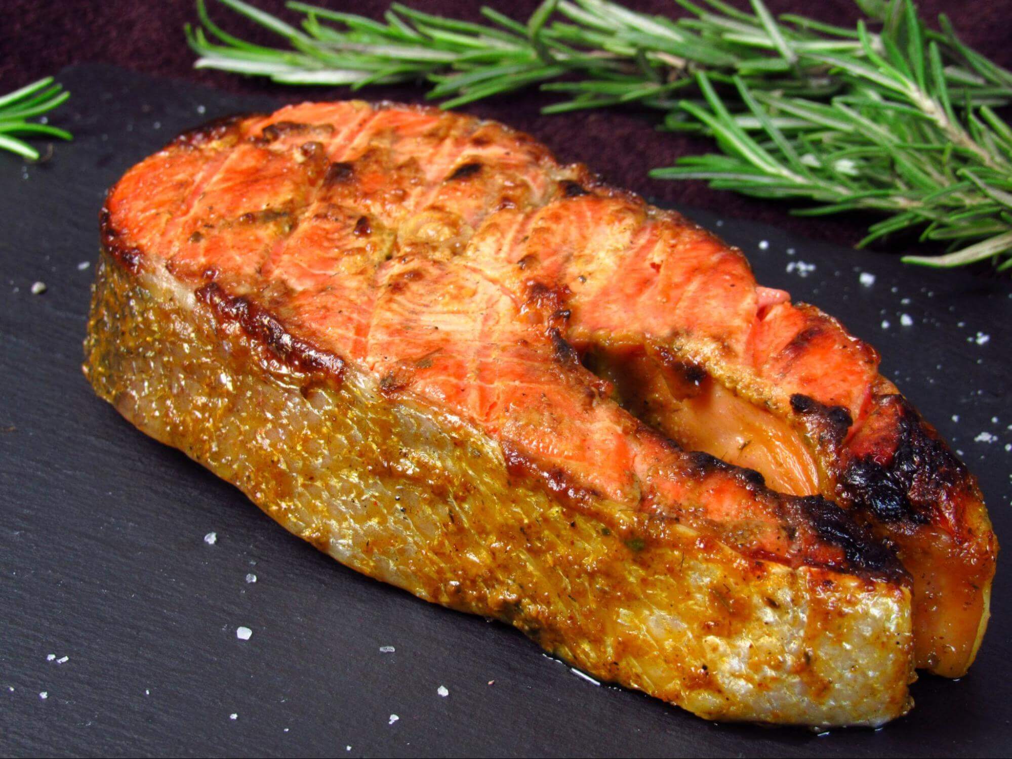 Succulent Grilled King Salmon